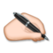 Writing Hand - Medium Light emoji on LG